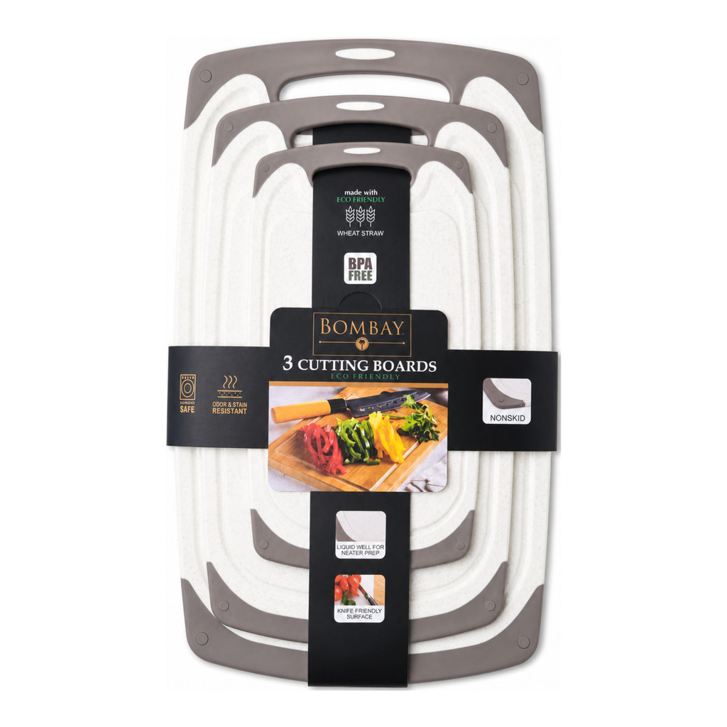 3-Piece Cutting Board Set | Brown