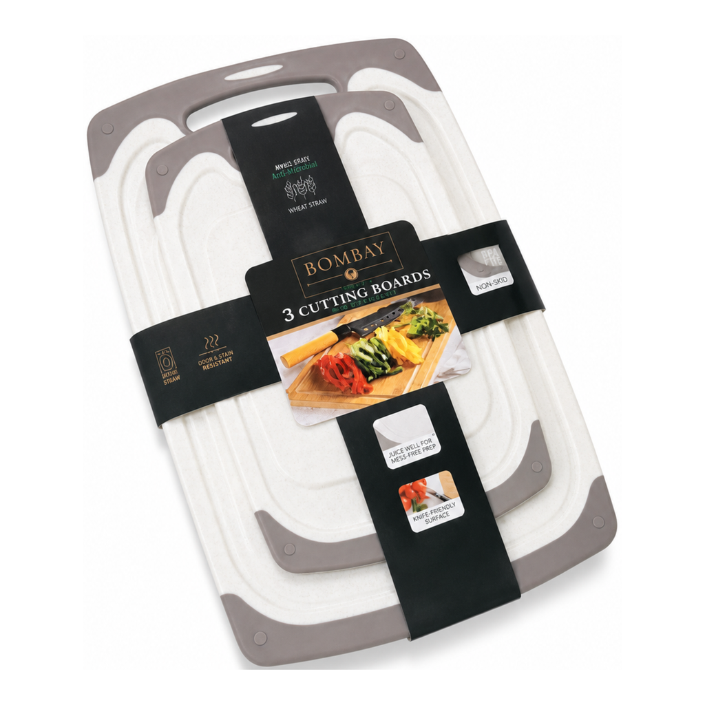 3-Piece Cutting Board Set | Brown